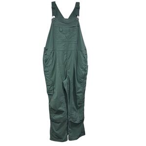 Duluth Trading Women's Heirloom Gardening Bib Overalls 16760 Green Size XL X 31
